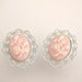 Glamsquared — 12mm 1/2 inch Pretty Pink Roses Cameo Plugs