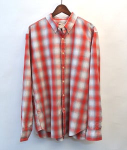 Image of J.Crew red/white plaid shirt (L)