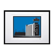 Image of iconic plastic aqua screenprint