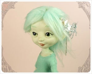 Image of SOLD! - Sea Foam & Silver Mermaid by the Filigree