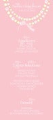 Image of Couture Diamonds & Pearls Menu Card