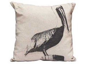 Image of Canvas Pelican Pillow