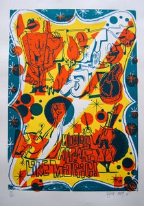 Image of Neato Meato screenprint.