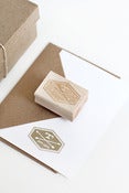 Image of NEW! CUSTOM STATIONERY STAMP NO. 10:: DBL. ARROW BADGE STAMP