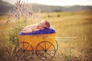 Image of Indigo Big Bump Blanket *Devoted Knits Original*