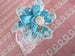 Image of Shaded Blue Flower Pin