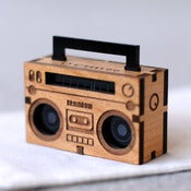 Image of Wooden Boom Box Necklace