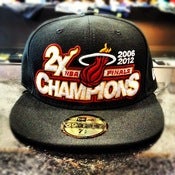Image of New Era Miami Heat 2X Finals Champs Fitted