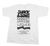 Image of SNACK & SONS MARKET TEE RED/BLACK