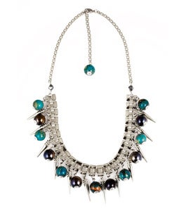 Image of Christa Necklace - Rhodium Silver