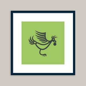 Image of Siberian Phoenix (lime) - 20x20cm