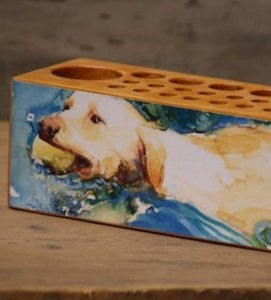 Image of 'Lake Effect' Cherry Desk Caddy