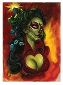 Image of "Electric Day of the Dead" Poster by Joe Capobianco