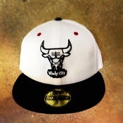 Image of New Era Chicago Bulls Custom Olympic Fitted Cap
