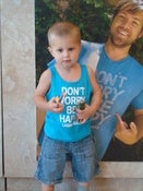 Image of Kids Unisex Tanks Neon Blue