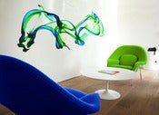 Image of BLUE INK WALL ART