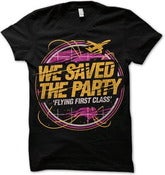 Image of WSTP  "Flying First Class" Black Tee.