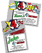 Image of Vintage Superhero printable invite- 2 options