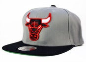 Image of Chicago Bulls Mitchell&Ness Snapback in Grey