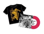 Image of Limited Edition Tiger Tank T-Shirt Hot Pink Vinyl Bundle 