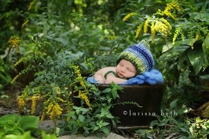 Image of Baby Blue Big Bump Blanket *Devoted Knits Original*