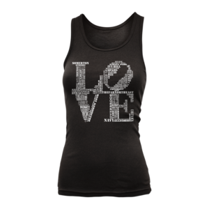 Image of Women's Aphillyated® LOVE Tank (Black)