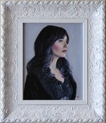 Image of The Waiting Framed Original Painting 8x10