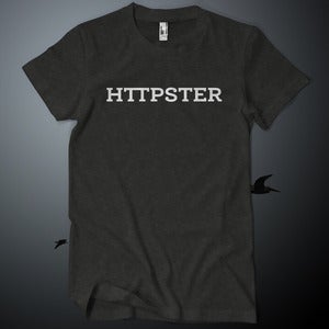 Image of HTTPSTER Tee, Bird Edition (Tri-Black)