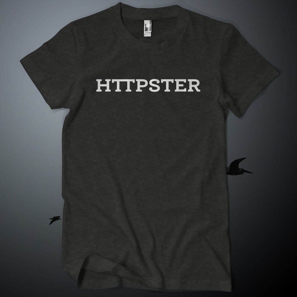 Image of HTTPSTER Tee, Bird Edition (Tri-Black)