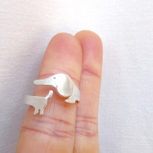 Image of My Little Dog Ring - Handmade Sterling Silver Ring