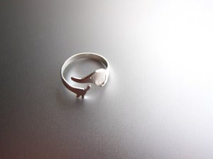 Image of My Little Dog Ring - Handmade Sterling Silver Ring