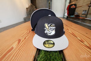 Image of Sharky Fitted Hat - Navy/Gray