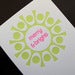 Image of 1507B - merry & bright letterpress holiday card - set of 6