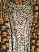 Image of Long Leopard Print Tank Top Dress