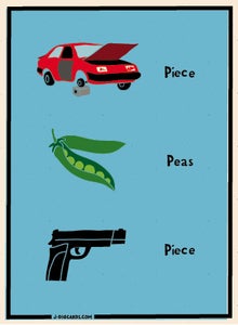 Image of Piece, Peas, Piece, Peace
