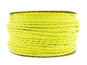 Image of NEON YELLOW | fabric lighting flex cable | TWIST