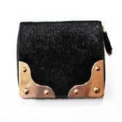 Image of Pony Hair Single Zip Wallet