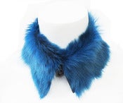 Image of Peacock shearling collar