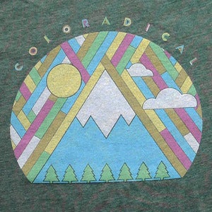 Image of Coloradical Patchwork Mountain T-Shirt