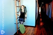 Image of Thigh high glitter lime