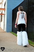 Image of Thigh high fluffies superpoof white 