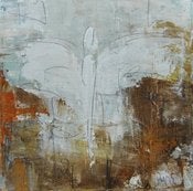 Image of Original art by Melissa Payne Baker - 8"x8" Angel in Gold