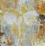 Image of Original art by Melissa Payne Baker - 8"x8" Angel in Yellow