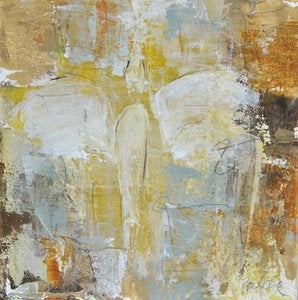 Image of Original art by Melissa Payne Baker - 8"x8" Angel in Yellow