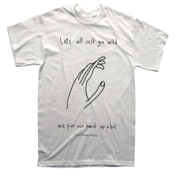 Image of Lets all just go wild and put our hand up a bit T-shirt by me Chris (Simpsons artist)
