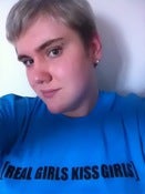 Image of Neon Blue Real Girls Kiss Girls