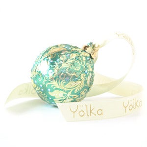 Image of Single Teal Foil Ornament (unboxed)