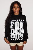 Image of JOSTAKID# X FOKDEMCOPS BLACK SWEATER