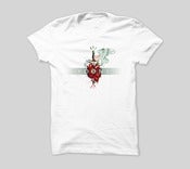Image of Sydonia "Words" heart design white tshirt