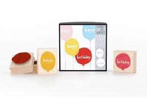 Image of Happy Birthday Balloons Stamp Set 